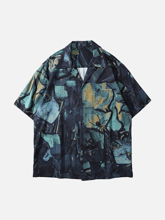 Butterfly Aloha Washed Print Top