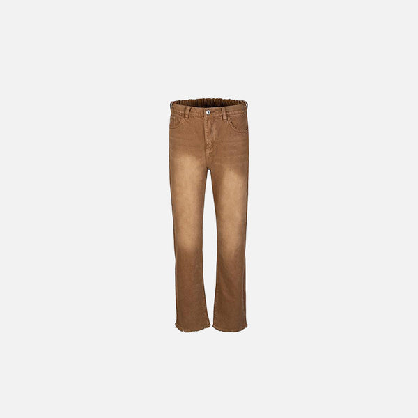 Vintage Düz Kesim Jean Pantolon, önden görünüm — Navra Wear