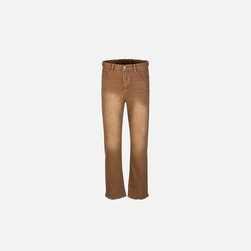 Vintage Düz Kesim Jean Pantolon, önden görünüm — Navra Wear