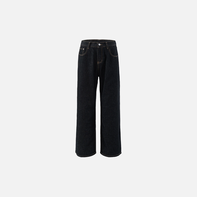 Durable 2000s Rinse Raw Denim Bell Leg Denim