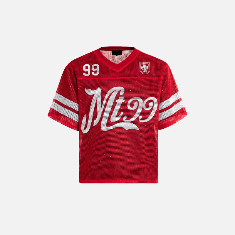 Current Millennium Mesh Sequin Visual Imprinted Sport T-Shirt