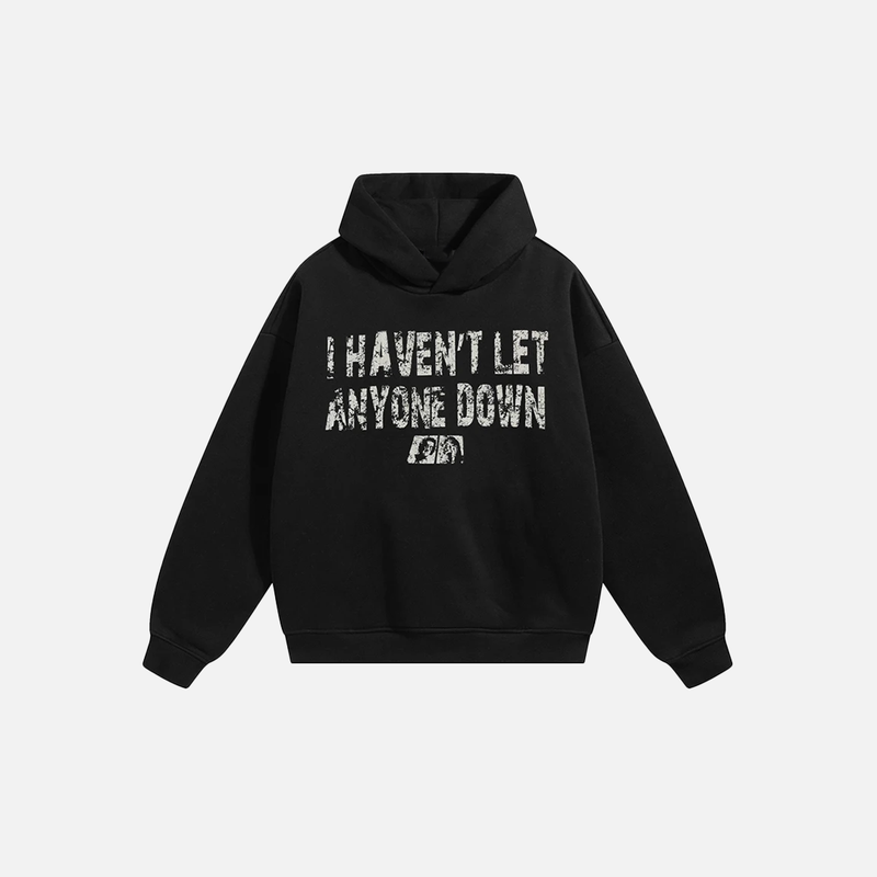Casual Printed Letters Graphic Sweatshirt