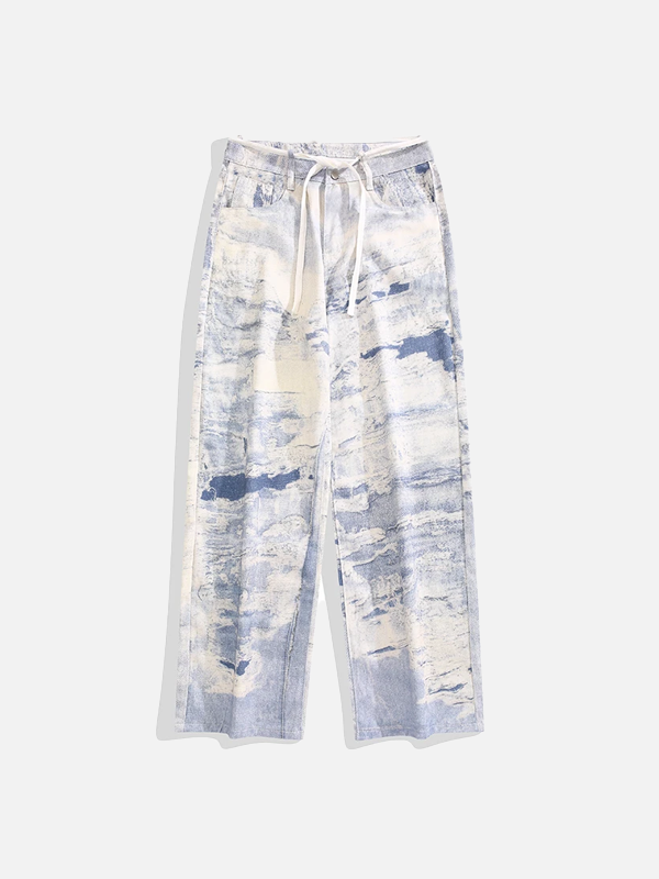 Metro Modern Rinse Batik Bell Leg Denim