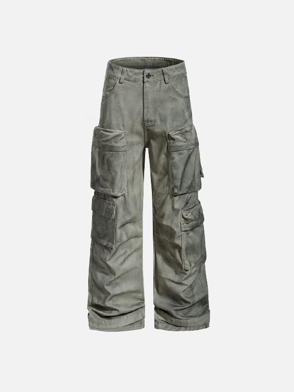 Eco-Friendly Stylish Tooling Flare Leg Jeans