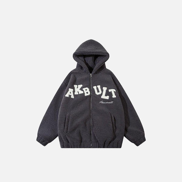 Winter Fleece Zip-Up Sweatshirt