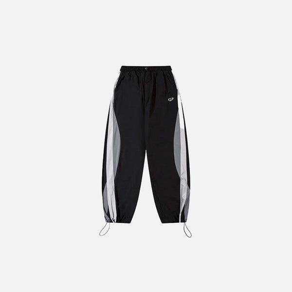 Y2K Bol Kesim Mozaik Desenli Jogger, önden görünüm — Navra Wear