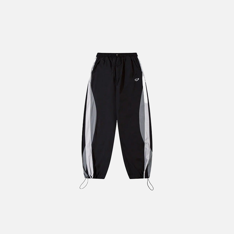 Y2K Bol Kesim Mozaik Desenli Jogger, önden görünüm — Navra Wear
