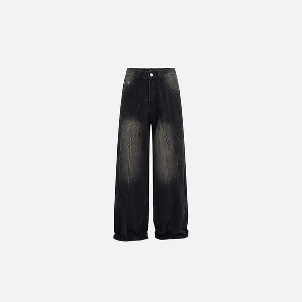 İspanyol Paça Jean Pantolon, önden görünüm — Navra Wear