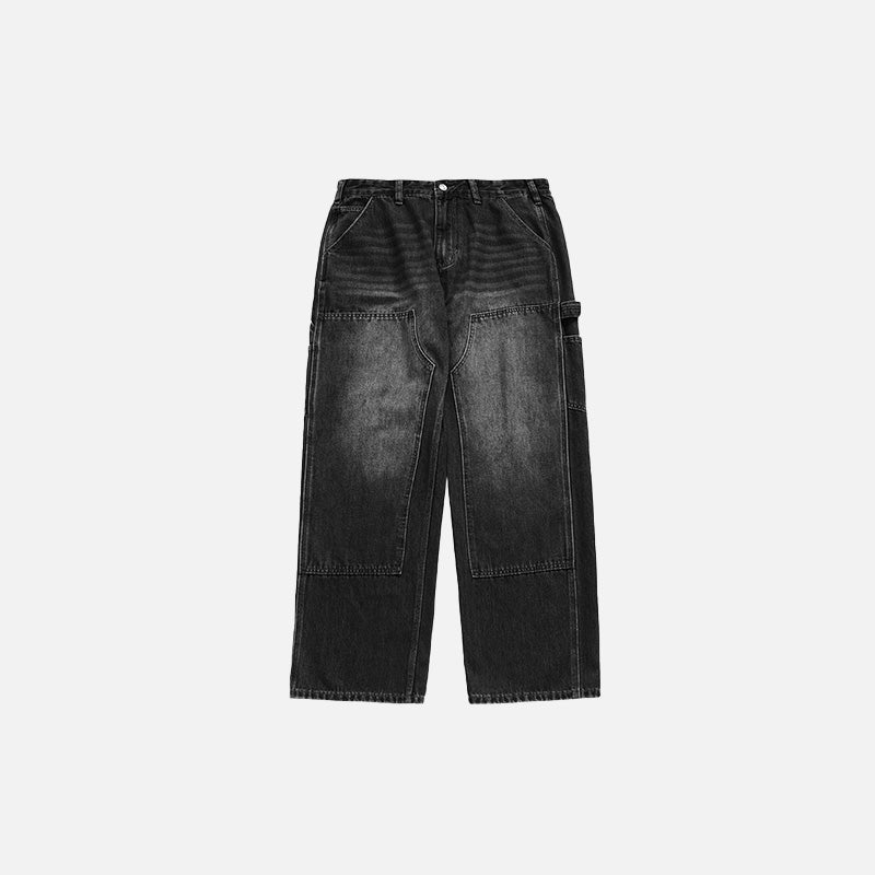 Vintage İspanyol Paça Jean Pantolon, önden görünüm — Navra Wear