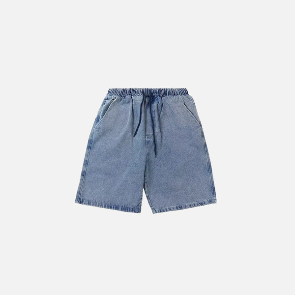 Baggy Jean Şort, önden görünüm — Navra Wear