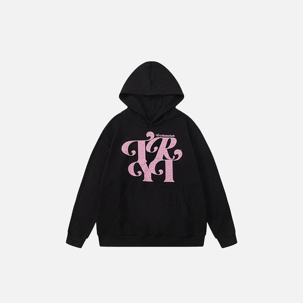 Relaxed Front-Pocket Letter Sweatshirt
