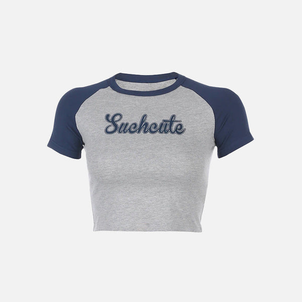 Kadın Vintage Yıkanmış Baskılı Crop Tişört, önden görünüm — Navra Wear