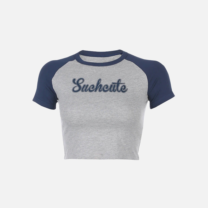Kadın Vintage Yıkanmış Baskılı Crop Tişört, önden görünüm — Navra Wear