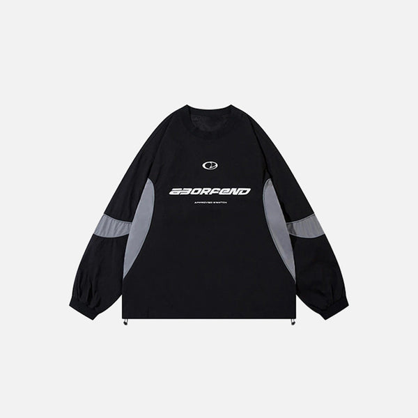 Patchwork Sweatshirt, önden görünüm — Navra Wear