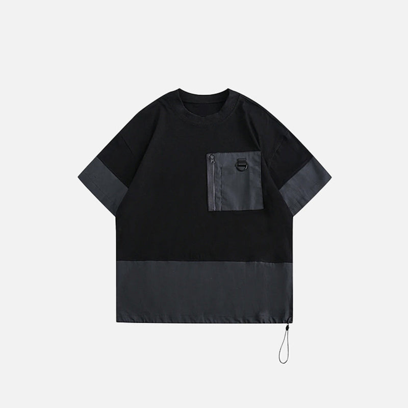 Color Block Tişört, önden görünüm — Navra Wear