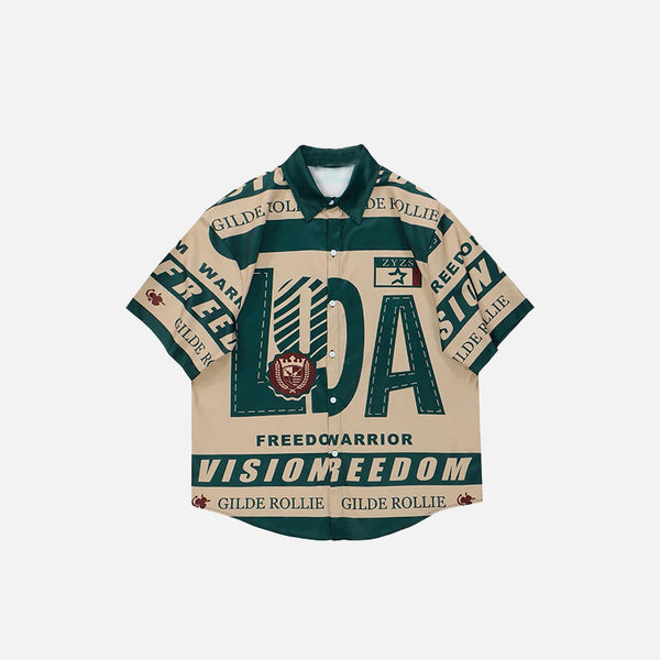 Bold Spirit Graphic Woven Shirt