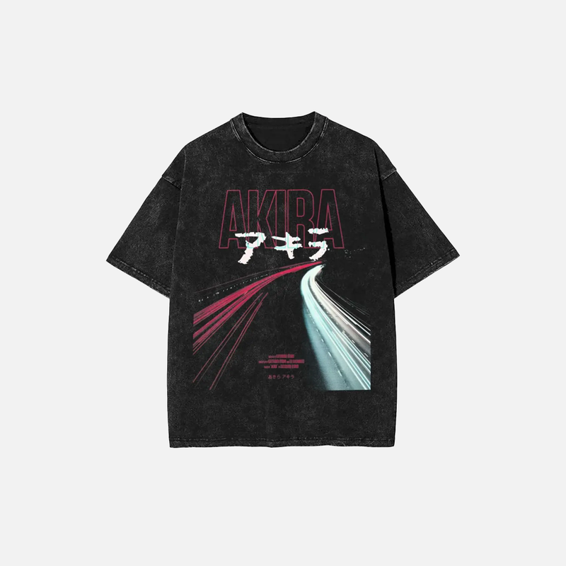 Insulated Akira Manga Artwork Relaxed-Cut T-Shirt