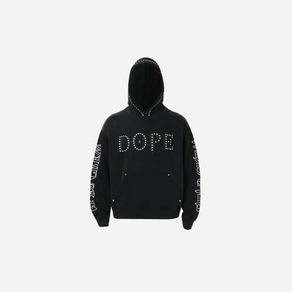 2000s Dark Rivet Printed Casual Sweatshirt