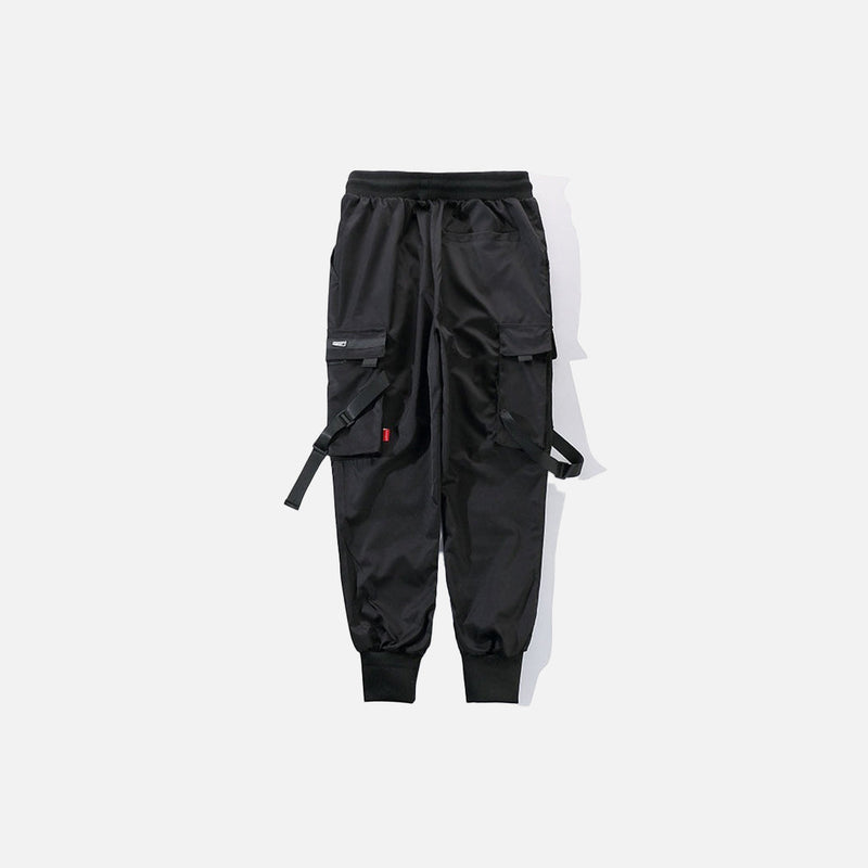 Buckle Ribbon Cargo Trousers