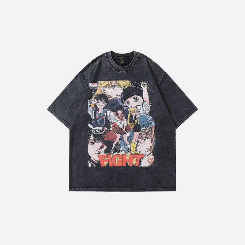 Throwback Hip Hop Print Print T-Shirt