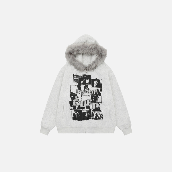 Fur Trim Boxy Street Hood