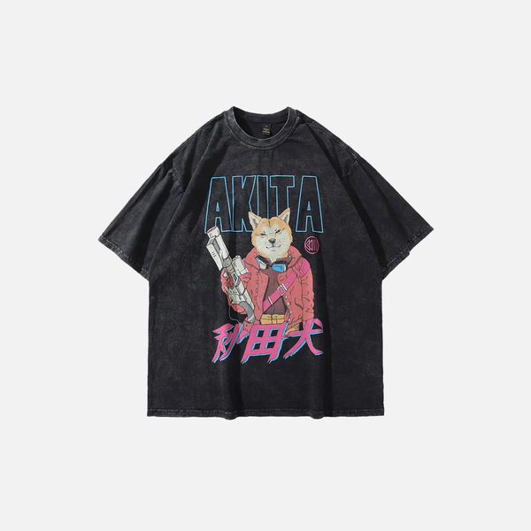 Faded Era Broken-In Hip Hop Akita T-Shirt
