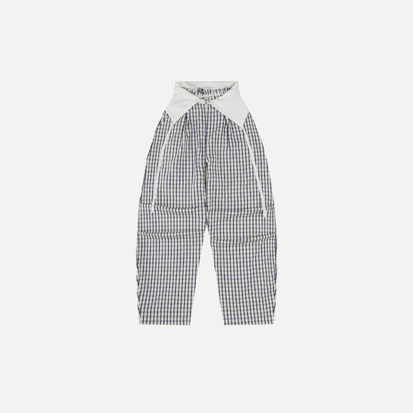 2000s Houndstooth Pintuck Wide Leg Pants