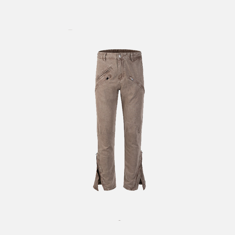 Düz Kesim Jean Pantolon, önden görünüm — Navra Wear