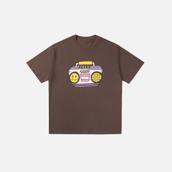 Elevated Radio Patterned Unstructured Fit Short Sleeve T-Shirt