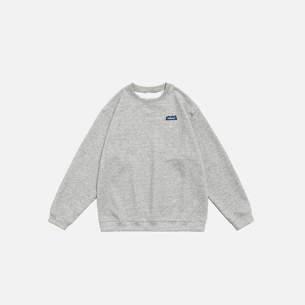 Nakışlı Sweatshirt, önden görünüm — Navra Wear
