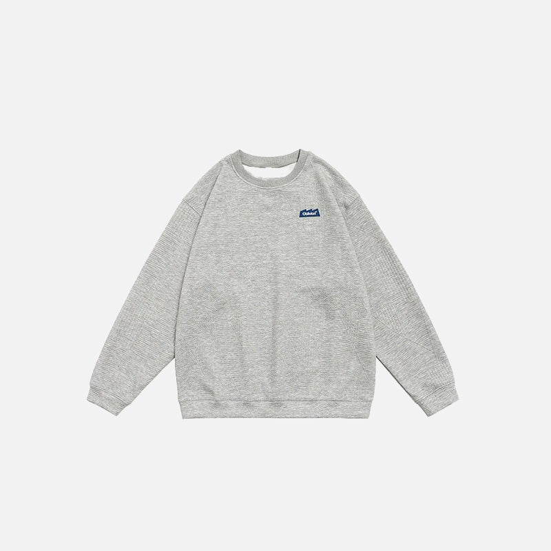 Nakışlı Sweatshirt, önden görünüm — Navra Wear