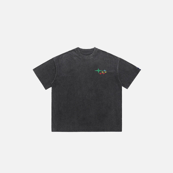 Kolaj Baskılı Tişört, önden görünüm — Navra Wear