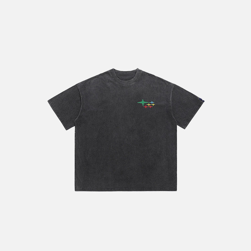 Kolaj Baskılı Tişört, önden görünüm — Navra Wear