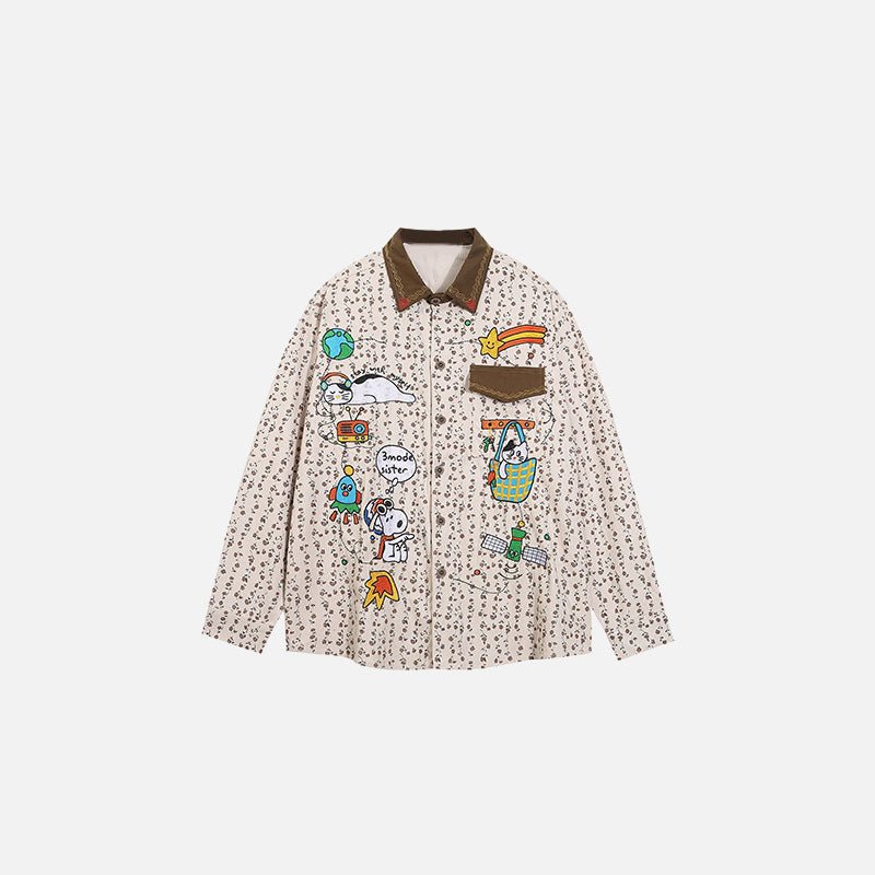 Nakışlı Gömlek, önden görünüm — Navra Wear