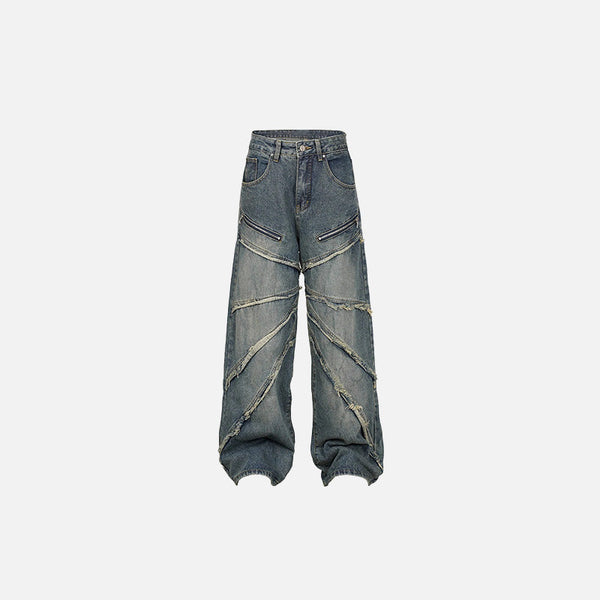 Bol Kesim Jean Pantolon, önden görünüm — Navra Wear