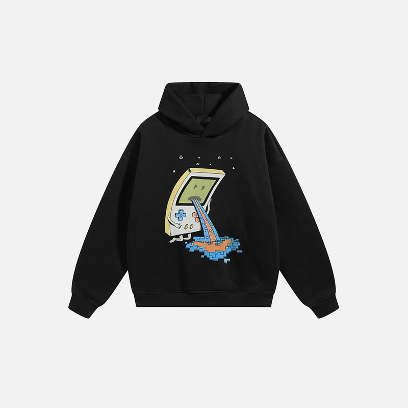 Metro Funny Cartoon Graphic Sweatshirt