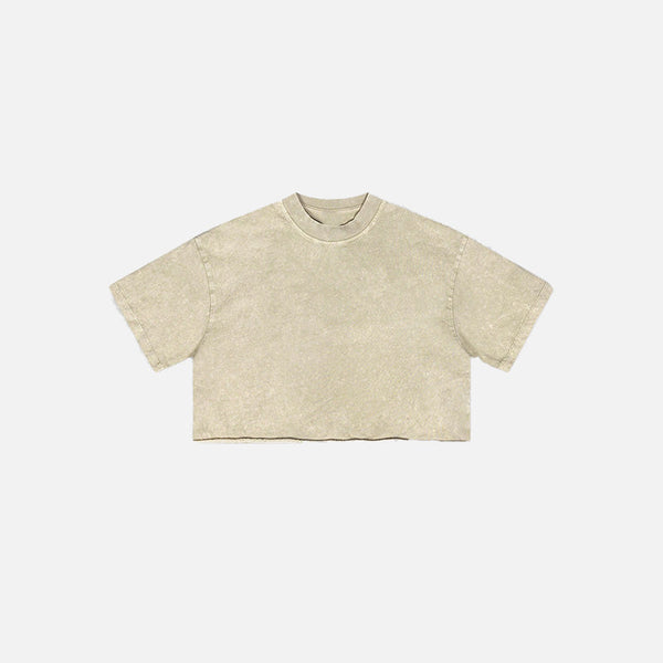 Kadın Vintage Güneş Baskılı Tişört, önden görünüm — Navra Wear