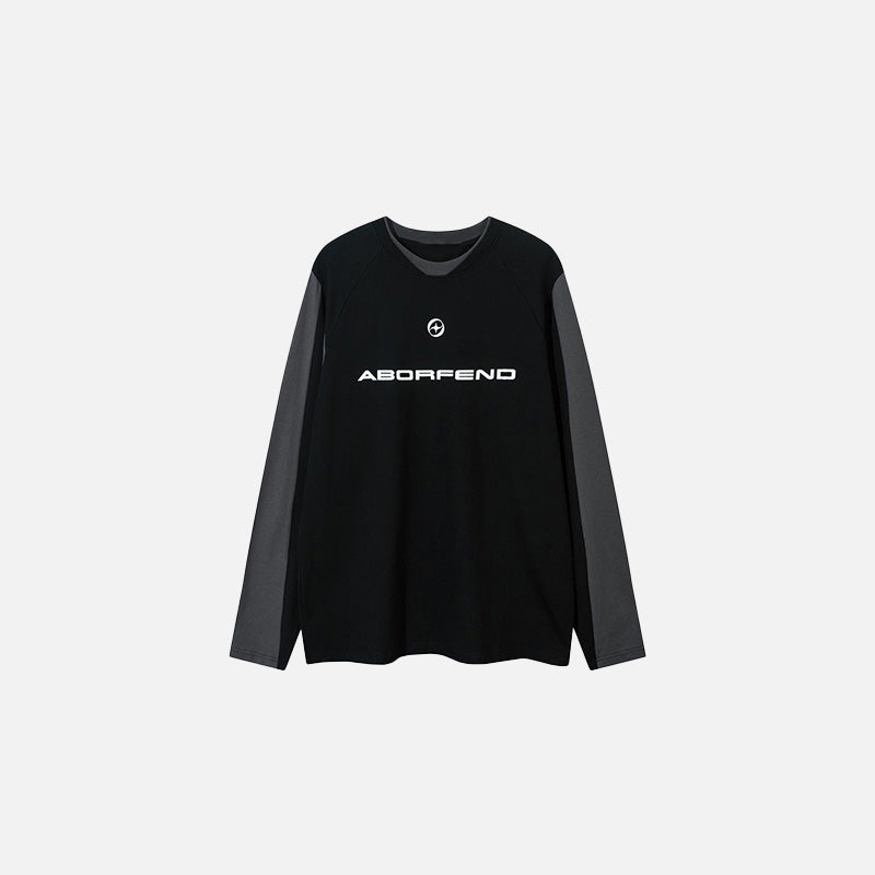 Patchwork Sweatshirt, önden görünüm — Navra Wear