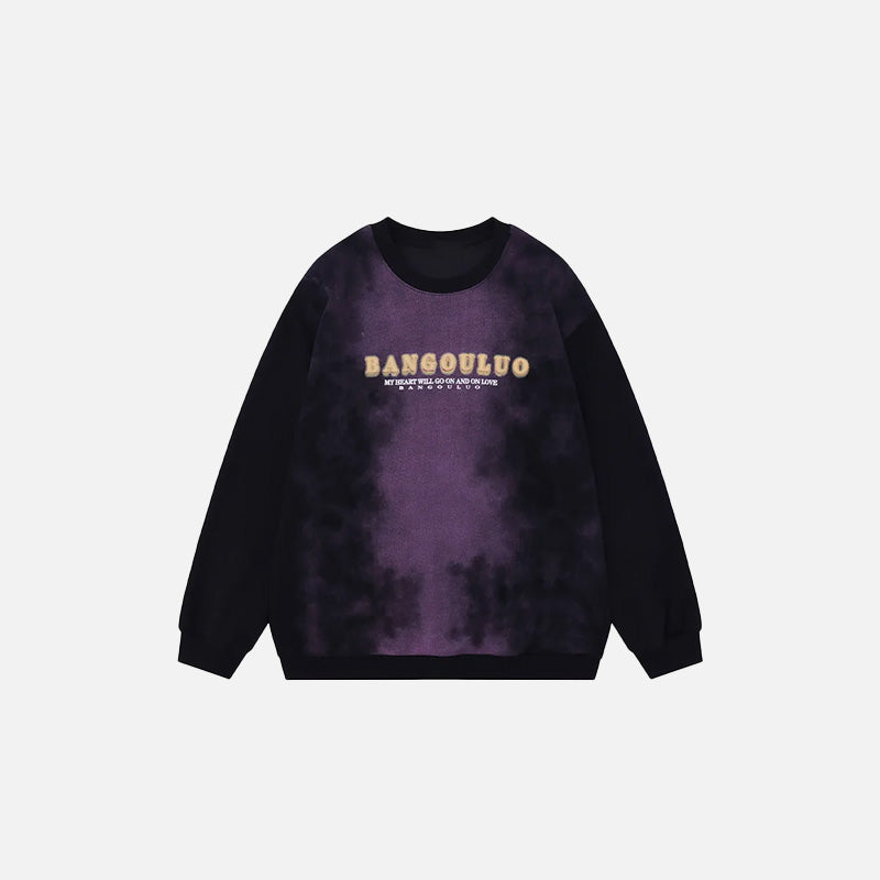 Baskılı Basic Sweatshirt, önden görünüm — Navra Wear