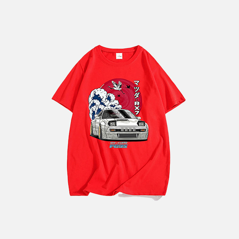 Moon Red Crewneck T-Shirt