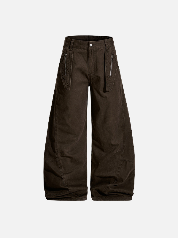 Zip District Wide-Leg