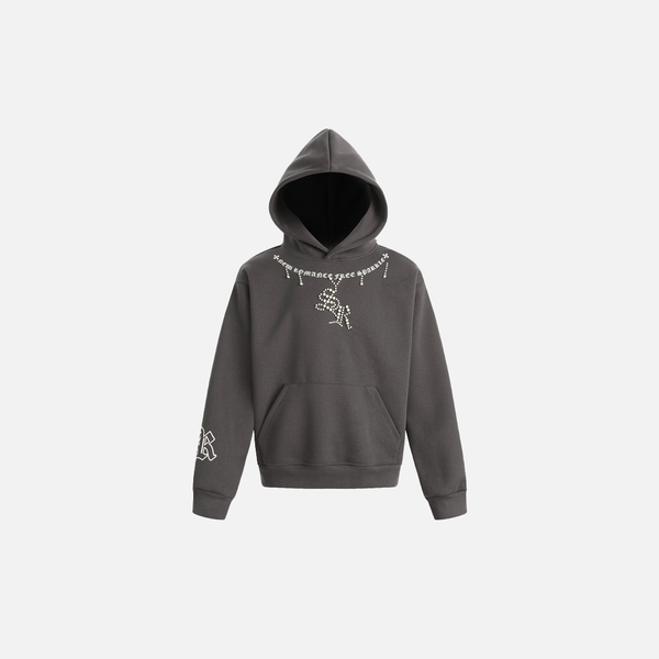 2000s Metro Dark Beaded Oversized Sweatshirt