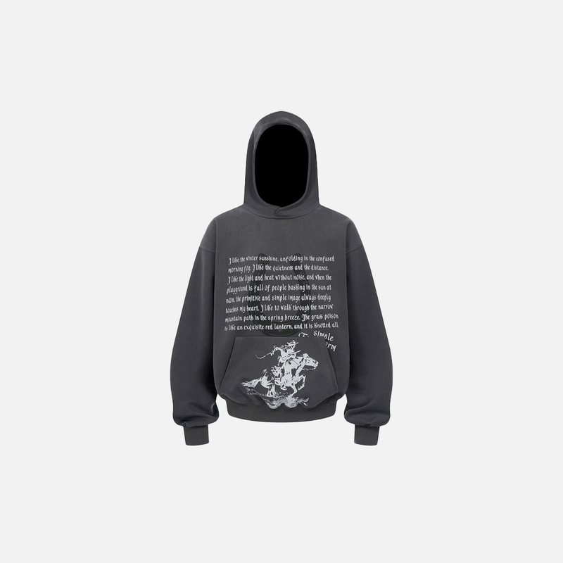 Lightweight Classic Knight Print Sweatshirt