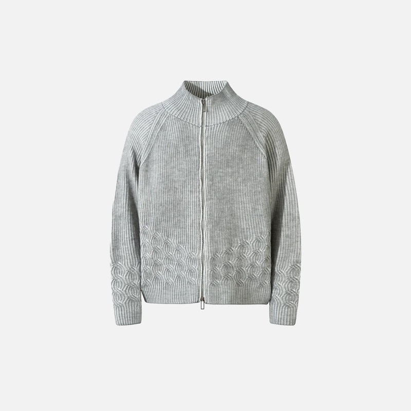 Hip-Hop Knit Stripe Sweatshirt