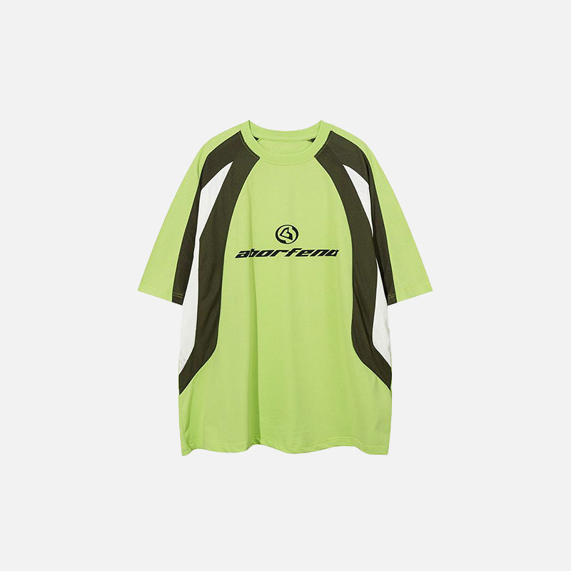 Gölge Baskılı Tişört, önden görünüm — Navra Wear