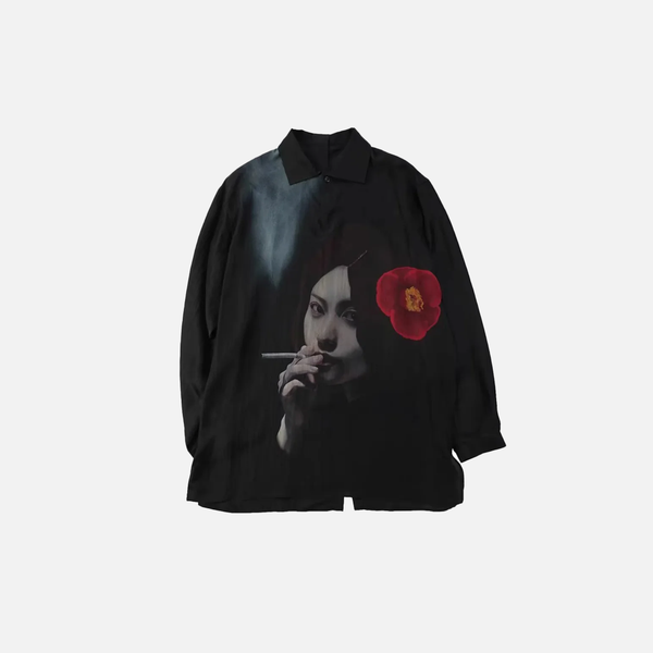 Obsidian Loose Drape Premium Casual Shirt