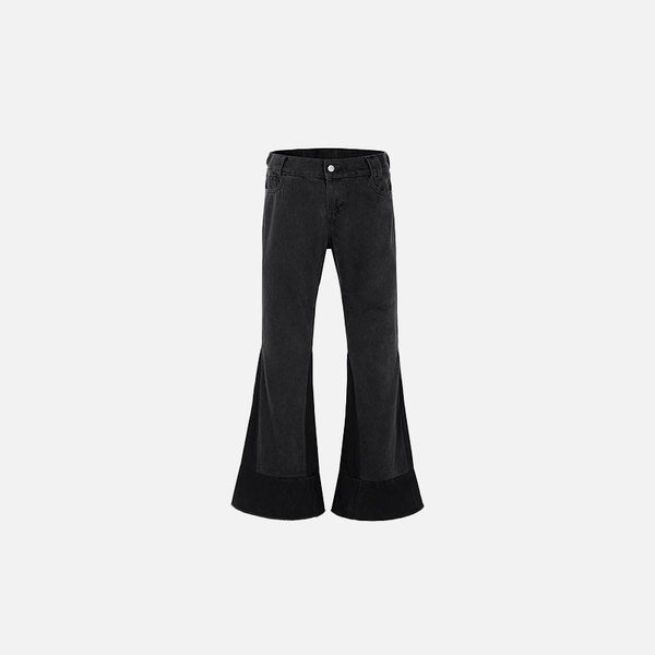 İspanyol Paça Jean Pantolon, önden görünüm — Navra Wear