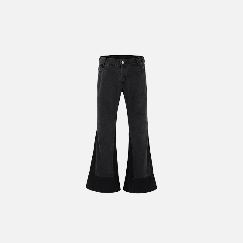 İspanyol Paça Jean Pantolon, önden görünüm — Navra Wear