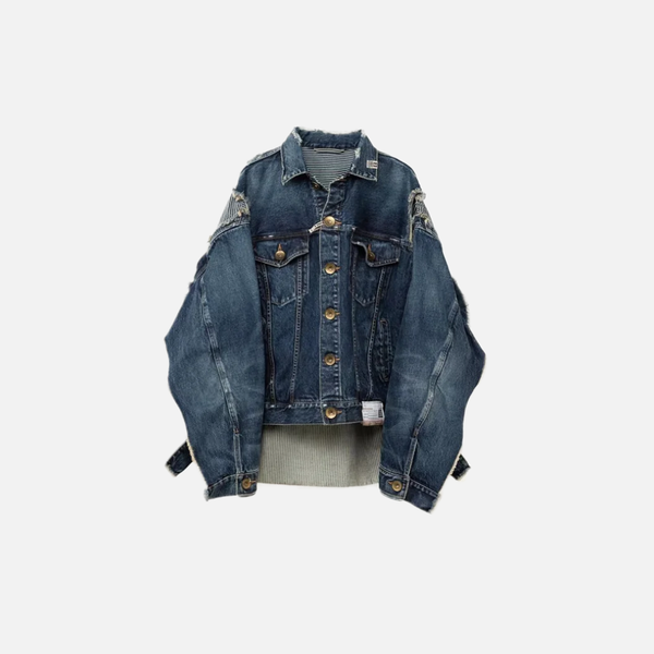 Flattering Metro Faded Relaxed Denim Jacket