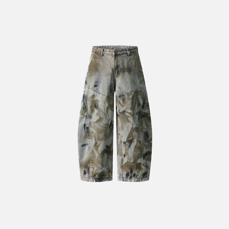 2000s Durable Relaxed Bell Leg Denim